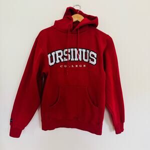 Ursinus College Grizzly Bears Jansport Red Cotton Hoodie Sweatshirt Sz Small